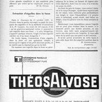 3287 - Page 3292-XIV - A Travers l’officiel. A propos de la prévention des phlébites poste-opératoires / Extraction d’aiguilles dans la fesse