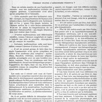 3299 - Page 3302 - Partie scientifique. Travaux originaux. La clinique au goût du jour. Aménorrhée primitive et mariage, D’après le Docteur J. Seguy. La jeune fille aménorrhéique peut-elle se marier, avoir des enfants ? / Comment traiter l’aménorrhée primitive ? [G. Fischer]