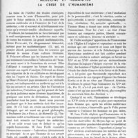 3360 - Page 3361 - Propos du jour. Médecine et humanités la crise de l'humanisme [J. Noir]