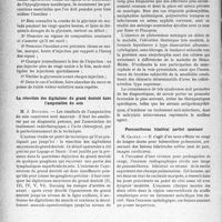 3379 - Page 3380 - Partie scientifique. L'Actualité Scientifique. Les Sociétés Savantes. Toulouse. Société de médecine. Réflexions cliniques sur l’hypoglycémie insulinique / La résection des digitations du grand dentelé dans l’amputation du sein / Les méningo-neuronites aiguës / Pneumothorax bilatéral partiel spontané
