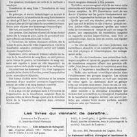 3382 - Page 3383 - Partie scientifique. L'Actualité Scientifique. Les Congrès. IIe Congrès international de la transfusion sanguine, (29 septembre-2 octobre 1937). Problèmes d'organisation / Les livres qui viennent de paraître...