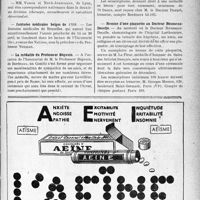 3424 - Page VII-3441 - Dernières nouvelles. Académie de médecine / Journées médicales belges de 1938 / La médaille du Professeur Bégouin / La médaille du Professeur Sabrazès / Remise d’une plaquette au Docteur Rousseau Decelle