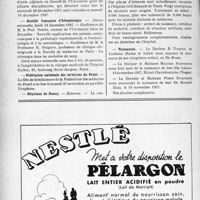 3427 - Page 3444-X - Dernières nouvelles. Médecins brevetés de la Marine marchande / Conseil de l’Université / Société Française d’hématologie / Fédération nationale des médecins du Front / Naissances / Hôpitaux de Nancy / Hôpital civil Français de Tunis