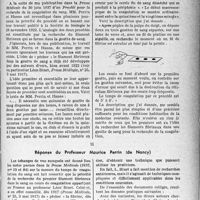 3440 - Page 3457 - Partie scientifique. Travaux originaux. A Propos de la mesure du temps de coagulation. Mise au point du Docteur A. Grimberg / Réponse du Professeur Maurice Perrin (de Nancy)