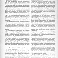 3451 - Page 3468 - Partie scientifique. L'Actualité scientifique. Les Congrès. IIe Congrès scientifique international de l’alimentation, (Paris. 25-28 octobre 3937). Résumé des vœux émis par le Congrès. L’enseignement et l’organisation sociale de l’hygiène alimentaire / Protection et contrôle des aliments