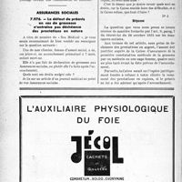3483 - Page 3500-LXII - Correspondance. Questions médico-militaires. Maintien dans les cadres / Assurances sociales. Le défaut de préavis en cas de grossesse n’entraîne pas d’échéance des prestations en nature
