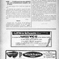 3485 - Page 3502-LXIV - Correspondance. Assurances sociales. Détermination de la période de référence donnent droit aux prestations / La délivrance de soins spéciaux doit être préalablement acceptée par la caisse