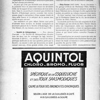 3493 - Page 3510-VIII - Dernières nouvelles. Société d’hydrologie et de climatologie médicales de Paris / Société de thérapeutique / Félix Terrier