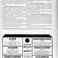 3494 - Page IX-3511 - Dernières nouvelles. Félix Terrier / Faculté de médecine de Toulouse / Clinique médicale des enfants / Ecole de médecine de Reims / L’Académie Duchenne de Boulogne