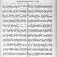 3510 - Page 3527 - Partie Scientifique. Travaux originaux. La clinique au goût du jour. Pour le dépistage précoce du cancer de l’œsophage, d’après le Docteur Jean Guizez. Une dysphagie indolore, signal d’alarme