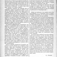 3511 - Page 3528 - Partie Scientifique. Travaux originaux. La clinique au goût du jour. Pour le dépistage précoce du cancer de l’œsophage, d’après le Docteur Jean Guizez. Sans retard, une endoscopie est nécessaire pour un diagnostic précoce et un traitement palliatif [G. Fischer]