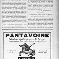 3544 - Page LV-3561 - A Travers l’officiel. Réponses des ministres aux questions des parlementaires. Honoraires médicaux pour soins donnés aux assurés assistés dans les hôpitaux publics / Les laboratoires publies peuvent-ils effectuer des examens pour la clientèle privée ?