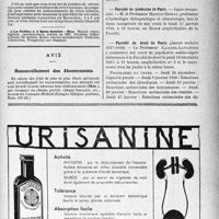 3560 - Page VII-3577 - Renseignements / Dernières nouvelles. Académie de chirurgie / Faculté de médecine de Paris / Faculté de droit de Paris