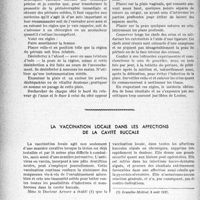 3571 - Page 3588 - Partie Scientifique. Travaux originaux. Des règles qui doivent présider à la restauration du périnée déchiré, immédiatement après l’accouchement, par le Professeur J. Vanverts / La vaccination locale dans les affections de la cavité buccale