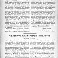 3579 - Page 3596 - Partie Scientifique. Travaux originaux. Clinique chirurgicale. Tenons-nous au courant des idées nouvelles. Le rhumatisme est-il une maladie allergique ? [Georges Boudin] / L’hépatothérapie dans les syndromes neuro-anémiques, Professeur J. Olmer