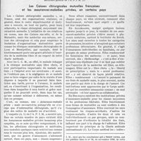 3600 - Page 3617 - Partie Professionnelle, Hygiène, Assistance, Mutualité, Intérêts corporatifs, Variétés. travaux originaux. Bulletin de l’Actualité. La médecine professionnelle et sociale à l'étranger, par le Docteur Fernand Decourt. Les Caisses chirurgicales mutuelles Françaises et les assurances-maladies privées, en certains pays