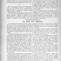 3603 - Page 3620 - Partie Professionnelle, Hygiène, Assistance, Mutualité, Intérêts corporatifs, Variétés. travaux originaux. Bulletin de l’Actualité. La médecine professionnelle et sociale à l'étranger, par le Docteur Fernand Decourt. Les Caisses chirurgicales mutuelles Françaises et les assurances-maladies privées, en certains pays / Le pain de froment [G. Lavalée]
