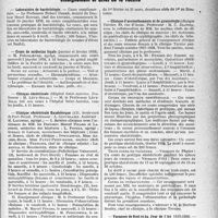 3610 - Page 3627 - Partie Professionnelle, Hygiène, Assistance, Mutualité, Intérêts corporatifs, Variétés. Faculté de médecine de Paris. Enseignement et actes de la Faculté