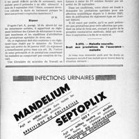 3618 - Page LXI-3635 - Correspondance. Assurances sociales. Conditions d'attribution des prestations spéciales / Maladie nouvelle. Droit aux prestations de l'assurance-maladie