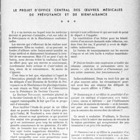 3636 - Page 3653 - Propos du jour. Le projet d’office central des œuvres médicales de prévoyance et de bienfaisance [J. Noir]