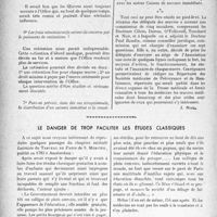 3637 - Page 3654 - Propos du jour. Le projet d’office central des œuvres médicales de prévoyance et de bienfaisance [J. Noir] / Le danger de trop faciliter les études classiques