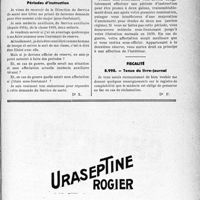 3682 - Page LVII-3669 - Correspondance. Questions médico-militaires. Interdiction de l’exercice de la clientèle civile par les médecins militaires / Promotion au grade de médecin sous-lieutenant : Périodes d'instruction / Fiscalité. Tenue du livre-journal