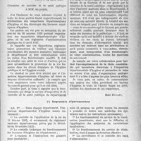 3704 - Page 3087 - L’Inspection médicale d’hygiène. Attributions des inspecteurs départementaux d’hygiène et des directeurs des bureaux municipaux d’hygiène