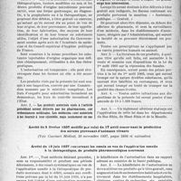 3735 - Page 3720 - Règles relatives à certains moyens thérapeutiques. Sérums thérapeutiques. Loi du 14 juin 1934 sur les sérums thérapeutiques et divers produits d’origine organique / Arrêté du 3 février 1937 modifié par celui du 17 avril concernant la production des sérums provenant d’animaux vivants / Arrêté du 19 juin 1937 concernant les essais en vue de l’application usuelle à la thérapeutique, de produits pharmaceutiques nouveaux