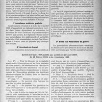 3736 - Page 3721 - Prescriptions médicamenteuses en médecine sociale. Assistance médicale gratuite / Accidents du travail / Soins aux Pensionnés de guerre
