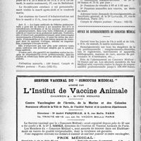 3743 - Page VI - Ligue médicale de défense professionnelle. (Sou Médical) / Mutualité familiale & professionnelle du corps médical Français / Office de renseignements du concours médical