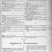 3786 - Page 3767 - Table des matières contenues dans le «Concours Médical». Année 1937. Bibliographie / Supplément Documentaire