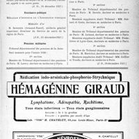 0012 - Page XI-9 - A travers l’officiel. Hôpitaux psychiatriques / Assistance publique / Pensions militaires