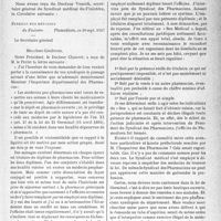 0044 - Page 41 - Partie professionnelle, Hygiène, Assistance, Mutualité, Intérêts corporatifs, Variétés. Travaux originaux. Médecins pro pharmaciens. Le praticien est-il seul autorisé à débiter des médicaments ? [Dr Paul Boudin]