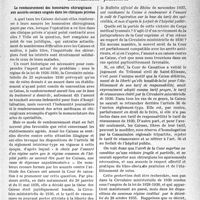 0046 - Page 43 - Partie professionnelle, Hygiène, Assistance, Mutualité, Intérêts corporatifs, Variétés. L'actualité professionnelle. Informations judiciaires. Le remboursement des honoraires chirurgicaux aux assurés sociaux soignés dans les cliniques privées