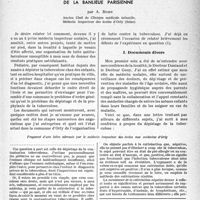 0048 - Page 45 - Partie professionnelle, Hygiène, Assistance, Mutualité, Intérêts corporatifs, Variétés. L'actualité professionnelle. Le dépistage précoce systématique de la contamination tuberculeuse dans une commune de la banlieue parisienne