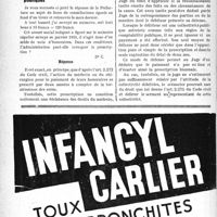 0067 - Page 64-LXII - Correspondance. Questions diverses. La loi sur la semaine de 40 heures n’est pas applicables aux professions libérales / La prescription de deux ans ne peut être opposée par les collectivités publiques