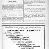 0082 - Page XIII-79 - A travers l’officiel. Hygiène publique / Code de la Route / Médecine coloniale / Promotions - nominations