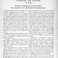 0084 - Page 81 - Propos du jour. L'évolution des maladies. Grandeur et décadence de la neurasthénie. Une conception et une classification des psychonévroses [J. Noir]
