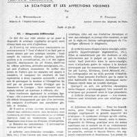 0086 - Page 83 - Partie scientifique. Travaux originaux. La sclatique et les affections voisines, par R. -J. Weissenbach, F. françaison, Suite et fin
