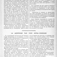 0094 - Page 91 - Partie scientifique. Travaux originaux. Les huit inventeurs de la lithrotritie, par M. le Docteur F. Cathelin / La morphine par voie intra-veineuse [G. Lavalée]