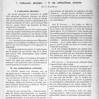 0102 - Page 99 - Partie scientifique. L'actualité scientifique. Les Congrès. Les XXVIIe- et XXVIIIe Assises de médecine générale français. 1. L’éducation physique — II. Les colibacilloses urinaires, par G. Blechmann