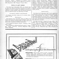 0141 - Page 138-XII - A travers l’officiel. Sanatoriums publics / Service de santé militaire