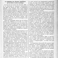 0156 - Page 153 - Partie scientifique. L'actualité scientifique. La Presse. La prophylaxie des infections typhoïdiques par les huîtres et autres coquillages [(Le Journal Médical français, septembre 1937)] / La tularémie [(Bulletin Médical, 30 octobre 1937)]