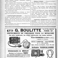 0197 - Page 194-VIII - Dernières nouvelles. Faculté de médecine de Bordeaux / Institut d’hygiène industrielle / Hôpital de Sidi-Bel-Abbès / Hôpitaux d’Avignon / Hôpitaux de Nantes / Dispensaires antituberculeux de la Charente-Inférieure