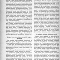 0223 - Page 220 - Partie scientifique. L’actualité scientifique. La Presse. Le tabès sans réaction méningée [(Gaz. Hebd. des Sciences Médicales de Bordeaux, octobre 1937)] / Quelques remarques cliniques au sujet de l’angine de poitrine [(Le Scalpel, 30 octobre 1937)] / Le traitement chirurgical des algies pelviennes [(L’Orientation Médicale, octobre 1937)] / La radiologie du thorax en position couchée [{La Pratique Médicale français, juillet-août-septembre 1937)]