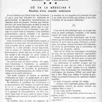 0230 - Page 227 - Partie professionnelle, Hygiène, Assistance, Mutualité, Intérêts corporatifs, Variétés. Bulletin de l’Actualité. Où va la médecine ?. Résultats d’une enquête américaine [G. Lavalée]