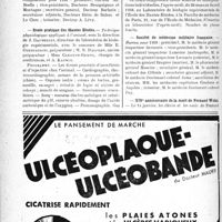 0265 - Page 262-VIII - Dernières nouvelles. Fédération des Syndicats médicaux de la Seine / Syndicat des Médecins de la Seine et des communes limitrophes / École pratique des Hautes Études / Société de médecine militaire français / XIVe anniversaire de la mort de Fernand Widal