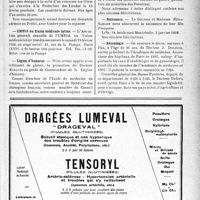 0268 - Page XI-265 - Dernières nouvelles. Société amicale des médecins alsaciens / Sanatorium marin de Capbreton (Landes) / UMFla ou Union médicale latine / Légion d’honneur / Naissance / Nécrologie [J. Doléris]