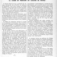 0272 - Page 269 - Propos du jour. La chaire de médecine du collège de France [J. Noir]