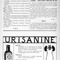 0310 - Page XLIX-307 - Prix de l’académie de médecine proposés pour 1938, (Les concours seront clos fin février 1938) / Correspondance. Application des tarifs d’honoraires. a) Assurances sociales. Intervention effectuée de nuit [Dr F. Decourt]